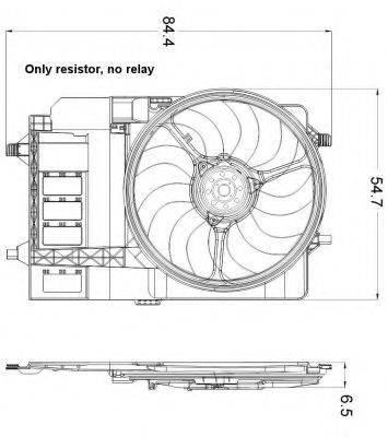 NRF 47301 Вентилятор, охолодження двигуна