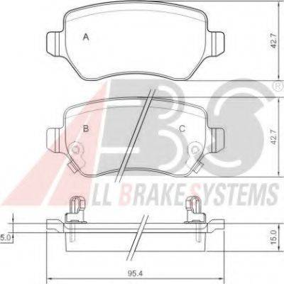 KAVO PARTS 957.02 Комплект гальмівних колодок, дискове гальмо