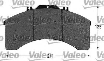 VALEO 29011 Комплект гальмівних колодок, дискове гальмо