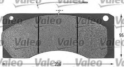 VALEO 29044 Комплект гальмівних колодок, дискове гальмо