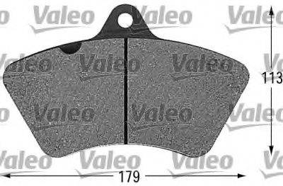 VALEO 29498 Комплект гальмівних колодок, дискове гальмо
