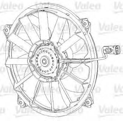 VALEO 696091 Вентилятор, охолодження двигуна