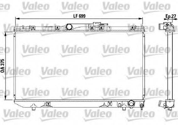 BEHR HELLA SERVICE 100826 Радіатор, охолодження двигуна