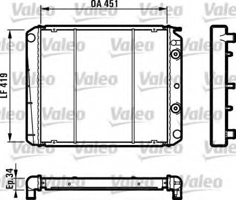 BEHR HELLA SERVICE 100592 Радіатор, охолодження двигуна