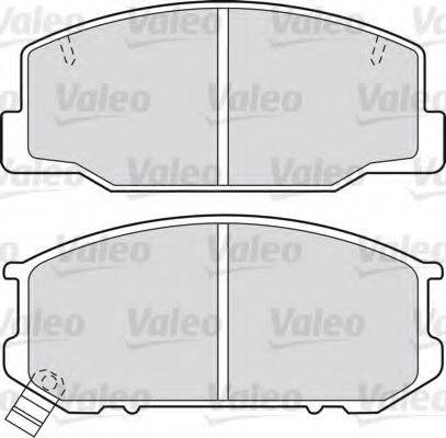 VALEO 21250 Комплект гальмівних колодок, дискове гальмо