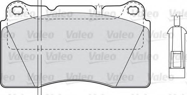 VALEO 23110 Комплект гальмівних колодок, дискове гальмо