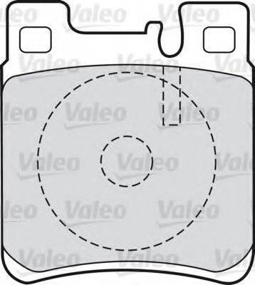 VALEO 551727 Комплект гальмівних колодок, дискове гальмо