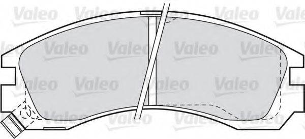 VALEO 21363 Комплект гальмівних колодок, дискове гальмо