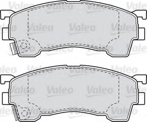 VALEO 598629 Комплект гальмівних колодок, дискове гальмо