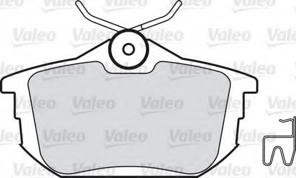 VALEO 598539 Комплект гальмівних колодок, дискове гальмо