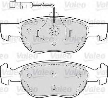 VALEO 21930 Комплект гальмівних колодок, дискове гальмо