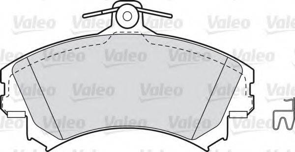 VALEO 598493 Комплект гальмівних колодок, дискове гальмо