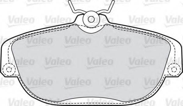 VALEO 551614 Комплект гальмівних колодок, дискове гальмо