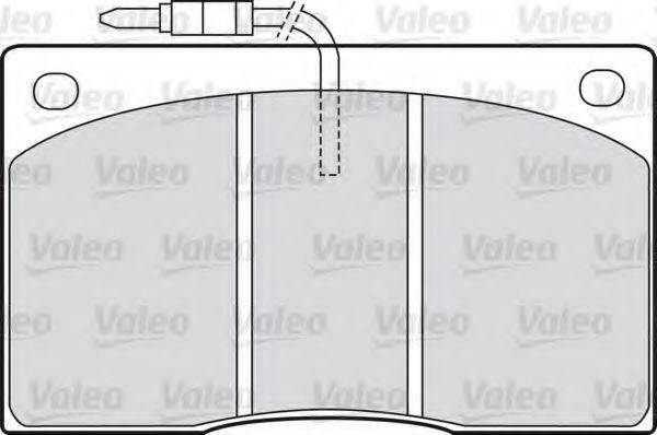 VALEO 20380 Комплект гальмівних колодок, дискове гальмо
