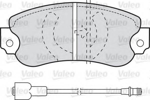 VALEO 540071 Комплект гальмівних колодок, дискове гальмо
