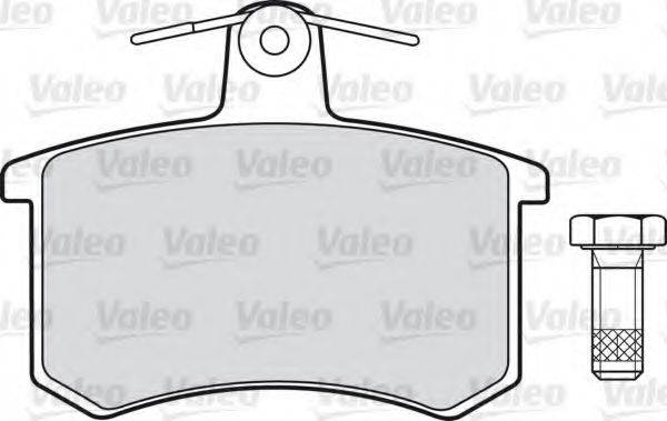 VALEO 20668 Комплект гальмівних колодок, дискове гальмо