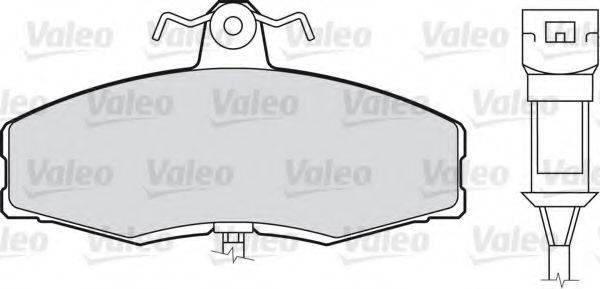 VALEO 20862 Комплект гальмівних колодок, дискове гальмо