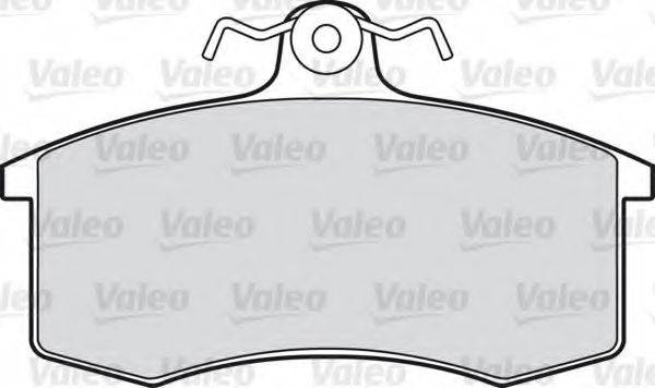 VALEO 598136 Комплект гальмівних колодок, дискове гальмо
