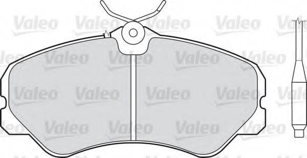 VALEO 21206 Комплект гальмівних колодок, дискове гальмо