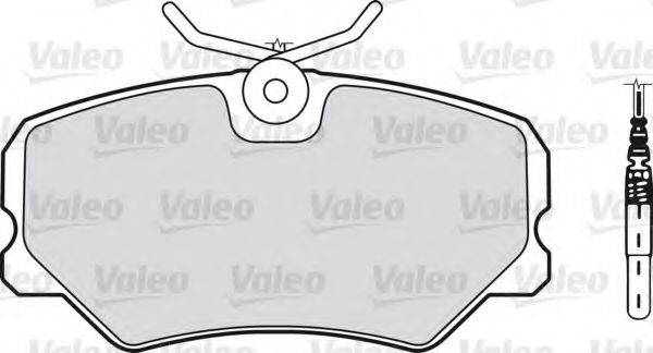 VALEO 21209 Комплект гальмівних колодок, дискове гальмо