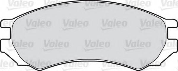 VALEO 21280 Комплект гальмівних колодок, дискове гальмо