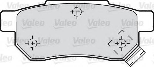 VALEO 21312 Комплект гальмівних колодок, дискове гальмо