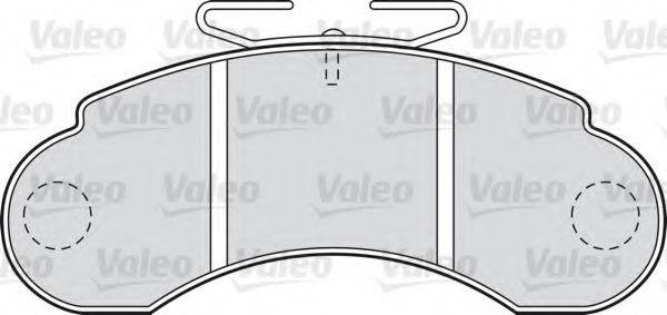 VALEO 21573 Комплект гальмівних колодок, дискове гальмо