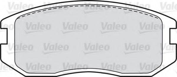 VALEO 21650 Комплект гальмівних колодок, дискове гальмо