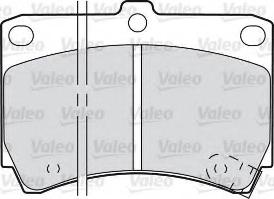 VALEO 21654 Комплект гальмівних колодок, дискове гальмо