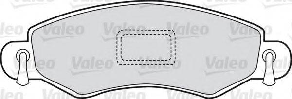 VALEO 301453 Комплект гальмівних колодок, дискове гальмо