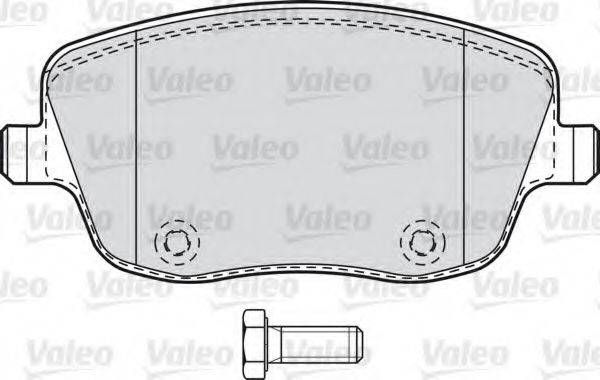 VALEO 301667 Комплект гальмівних колодок, дискове гальмо