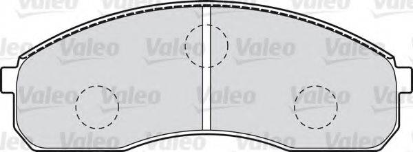VALEO 23649 Комплект гальмівних колодок, дискове гальмо