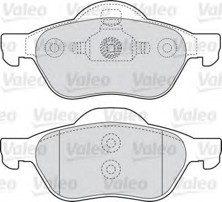 VALEO 23659 Комплект гальмівних колодок, дискове гальмо