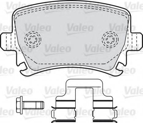 VALEO 601109 Комплект гальмівних колодок, дискове гальмо