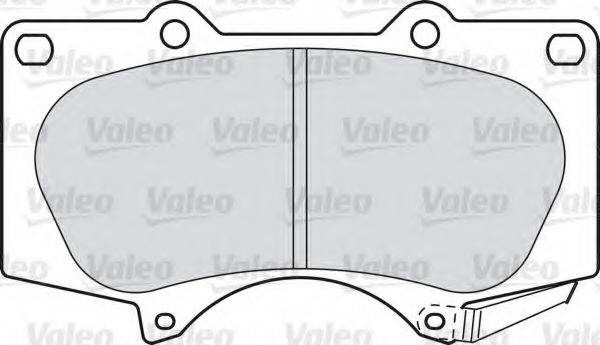 VALEO 301857 Комплект гальмівних колодок, дискове гальмо