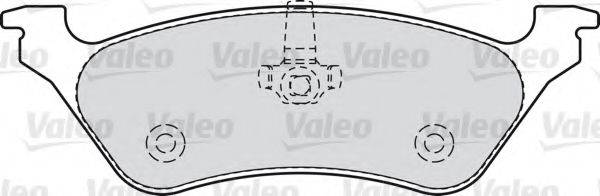 VALEO 598755 Комплект гальмівних колодок, дискове гальмо