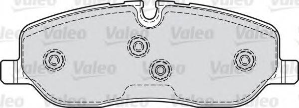 VALEO 598741 Комплект гальмівних колодок, дискове гальмо