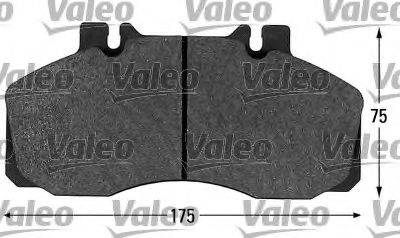 VALEO 29835 Комплект гальмівних колодок, дискове гальмо