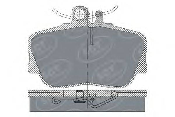 SCT GERMANY 21439 Комплект гальмівних колодок, дискове гальмо