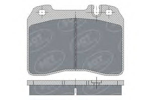 SCT GERMANY 21153 Комплект гальмівних колодок, дискове гальмо
