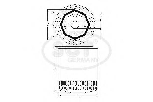 SCT GERMANY SV7502 Фільтр для охолоджувальної рідини