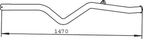 DINEX 28620 Труба вихлопного газу