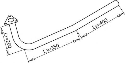 DINEX 51120 Труба вихлопного газу