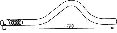 DINEX 21167 Труба вихлопного газу