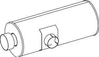 DINEX 67308 Середній/кінцевий глушник ОГ