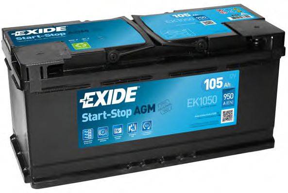 EXIDE EK1050 Стартерна акумуляторна батарея; Стартерна акумуляторна батарея