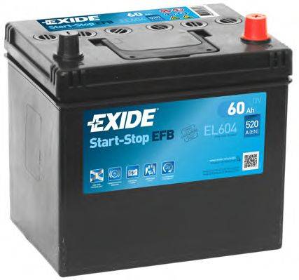 EXIDE EL604 Стартерна акумуляторна батарея; Стартерна акумуляторна батарея