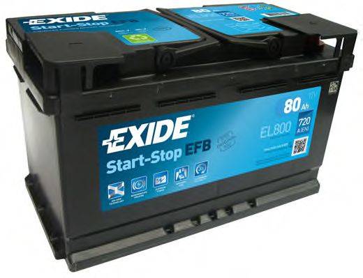 EXIDE EL800 Стартерна акумуляторна батарея; Стартерна акумуляторна батарея