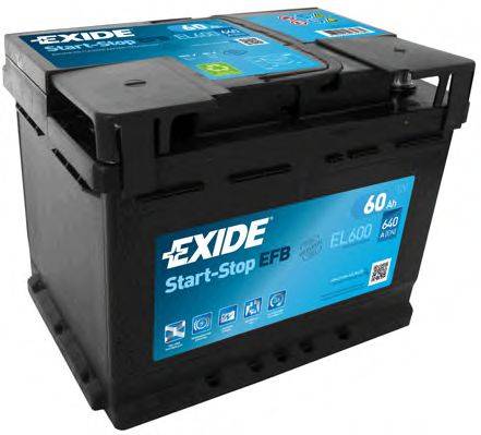 EXIDE EL600 Стартерна акумуляторна батарея; Стартерна акумуляторна батарея