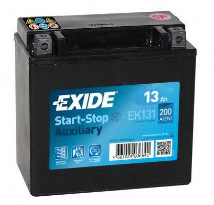 EXIDE EK131 Стартерна акумуляторна батарея; Стартерна акумуляторна батарея